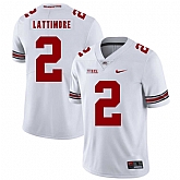 Ohio State Buckeyes 2 Marshon Lattimore White Nike College Football Jersey Dzhi,baseball caps,new era cap wholesale,wholesale hats